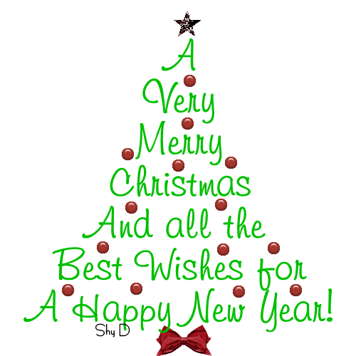 clipart merry christmas happy new year - photo #2