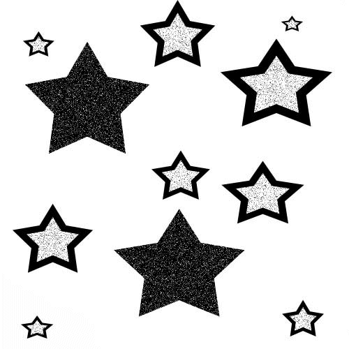 black and white stars wallpaper