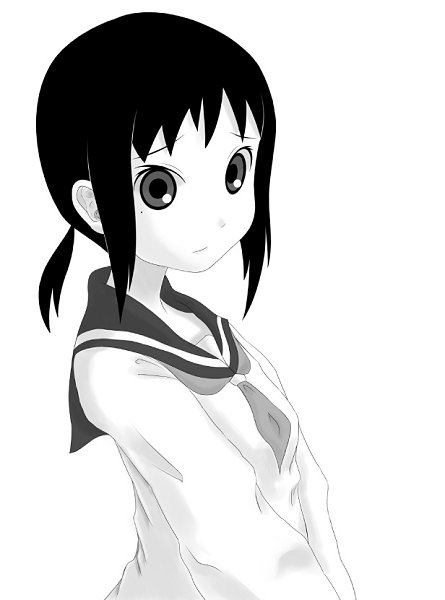 sad in black and white