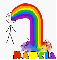 Marcia barfing rainbow