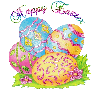 Glittering Easter Eggs - Happy Easter