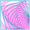 Pink & Blue Spiral Squares