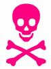 pink death skull