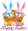 Pink and Blue Rabbits