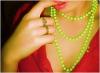 Lime green necklace