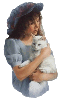 girl with kitty