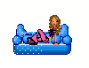 girl on couch