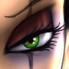 Flawless green eye
