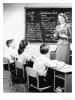 Teacher ,Giving ,Students, a, Lesson, in ,Spelling, retro, vintage