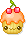 kawaii cupie cake with a cherry on top