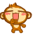 the monkey is dancing