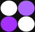 purpur-white circles.
