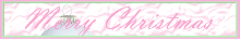 Pink Merry Christmas Banner