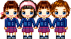 cute school girls