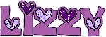 Lizzy (purple hearts)