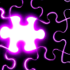 Glowing Puzzle Piece