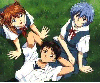 Asuka, Rei and Sinji