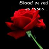 Blood as red as rosess