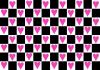 checkered hearts