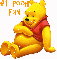 Pooh Sitting (with snow)- #1 Pooh Fan