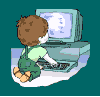boy on the computer