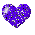 blue sparklie heart