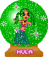 hula animated girl