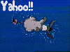 Eeyore playing in water (animated)- Yahoo!