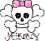 Jenny-skull,pink bow