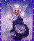 Angel Woman in the clouds (glitter boarder)- Jane