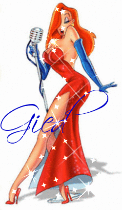 Roger the Rabbit Jessica Rabbit (with sparkles)- Gied