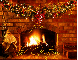 Fire Place decorated for Christmas (glitter & sparkles)- Merry Christmas from The Gentry's