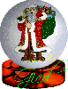 Christmas German Santa Snowglobe (animated)- Gied