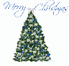 Blue Chrismas Tree (animated)- Merry Christmas
