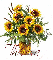 Vase of Sunflowers (with sparkles)- Theresa