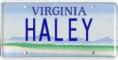 Haley VA plate