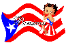 Betty Boop-Puerto Rico flag