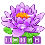 cute purple flower wid a name emily
