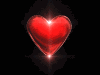 red flashing heart