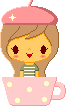 LIL TEA CUP GIRL IN PINK