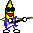 Dancing Banana with Guitar