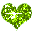 HEART (OLIVE) LIGHT  GREEN LOVE