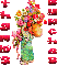 boy with bunch of flowers