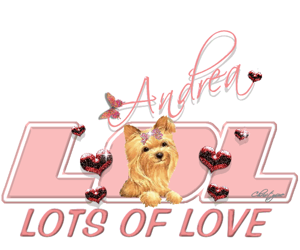 Andrea lots of love