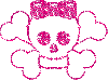 Cute Glitter Skull