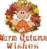 autumn angel wreath warm wishes