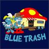 blue trash