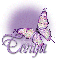 Purple Butterfly Bling Tonya