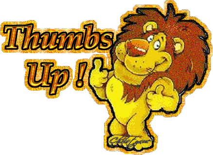 Thumbs Up lion