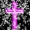 pink cross with glows